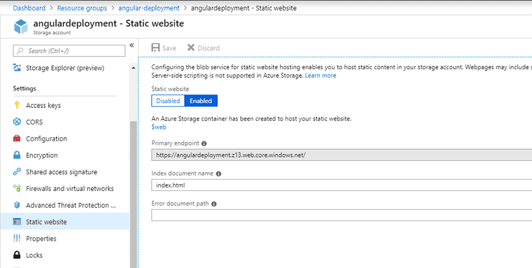 Storage Website