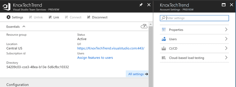 Azure VSTS