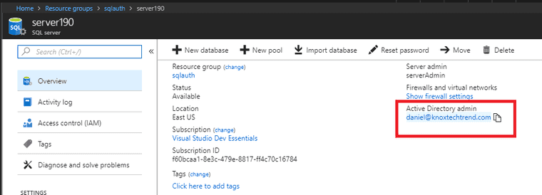 Database Admin
