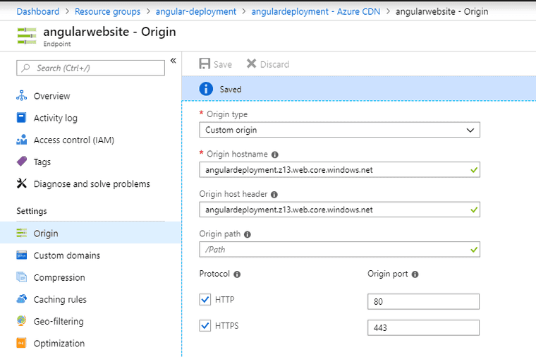 Custom Origin